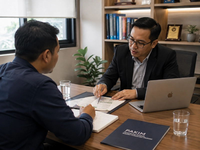 Sesi bimbingan pasca lulus bagi alumni program advokat pajak PKP3 di kantor PAKIM Kebayoran Lama